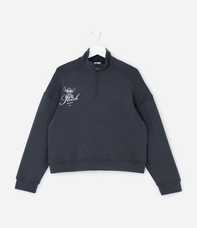 Buzo Infantil Relaxed en Tech Fleece con Estampa de Stitch – Talle 5 a 14 años