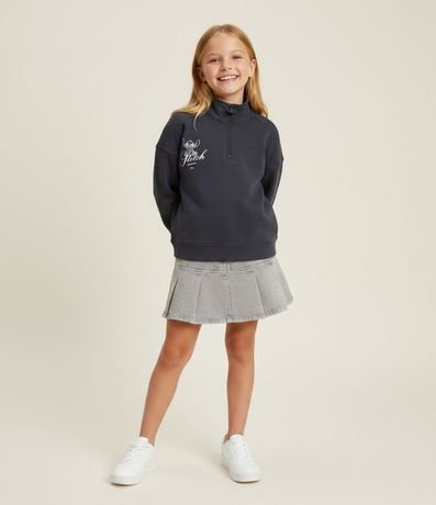 Buzo Infantil Relaxed en Tech Fleece con Estampa de Stitch – Talle 5 a 14 años