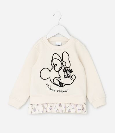 Buzo Infantil con Bordado Minnie y Ruedo de Camisa – Talle 1 a 6 años 2