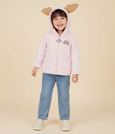 Campera Infantil en Fleece con Capucha y Orejitas Sky – Talle 1 a 5/6 años
