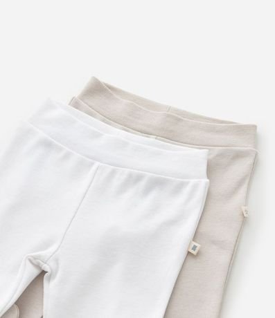 Kit 02 Pantalones infantiles con Pies Cerrados - Talle RN a 12 meses 4