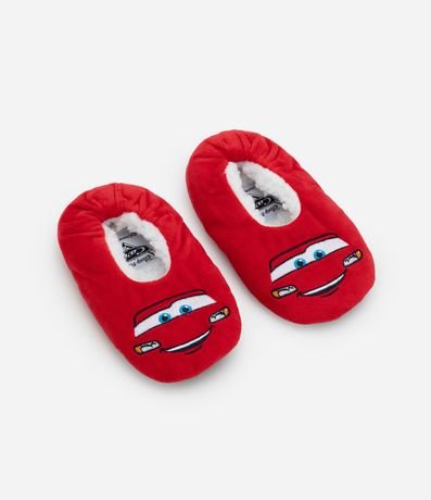 Medias Tipo Sapatilla Home Socks en fleece Rayo McQueen - Talle 22 al 30