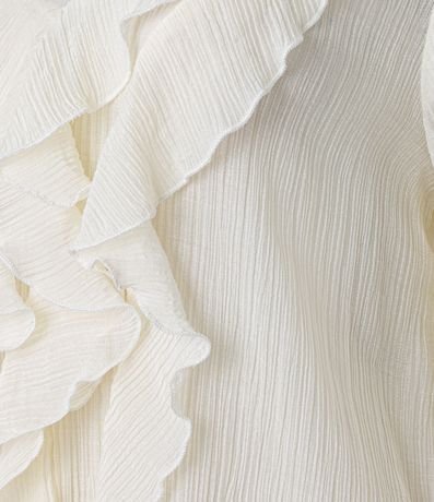 Blusa Texturizada en Viscosa con Volado de Escote 7