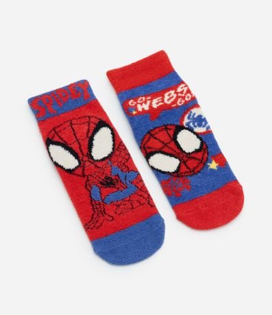 Kit 02 Medias Infantil con Estampa de Spidey – Talle 22 a 30