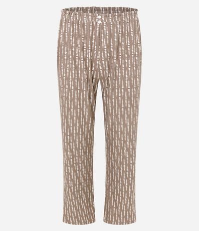 Pijama Largo Peach Touch con Encaje en el Cuello 4