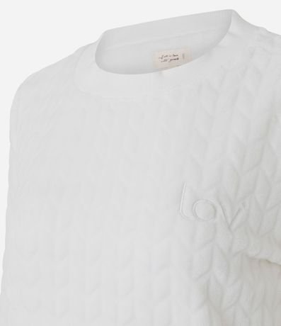 Pijama Largo en Fleece con Textura 2