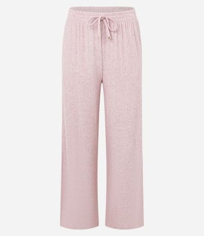 Pijama Largo en Punto con Textura Acanalada 6