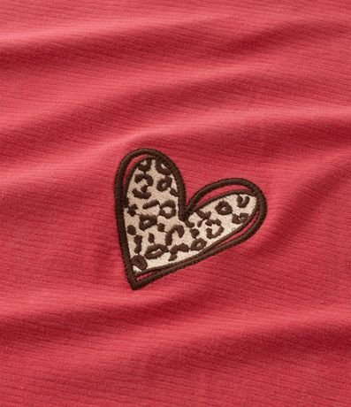 Remera en Algodón con Bordado Corazón Curve & Plus Size 7