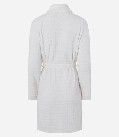 Bata de Baño Calentito en Fleece con Lazo en la Cintura 3