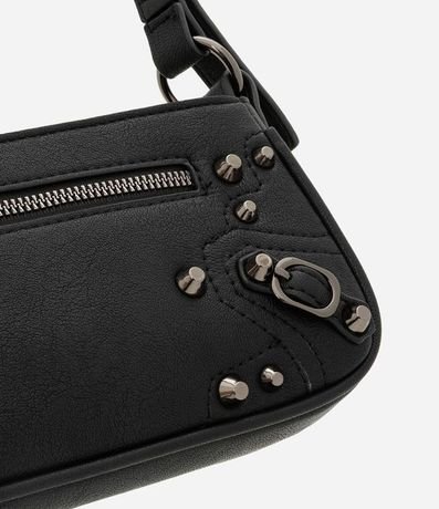 Cartera Baguette con Detalles en Metal y Asa Ajustable 6