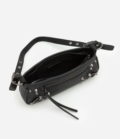 Cartera Baguette con Detalles en Metal y Asa Ajustable 7