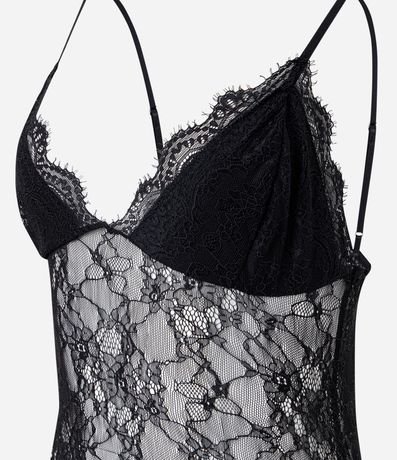 Body en Encaje con Copa y Escote V 2