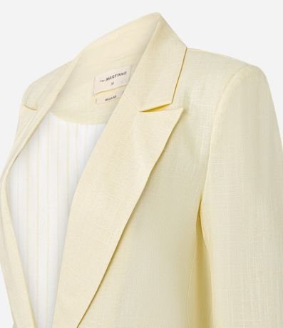 Blazer en Viscolino con Lapelas y Botón Único 7