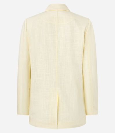 Blazer en Viscolino con Lapelas y Botón Único 8