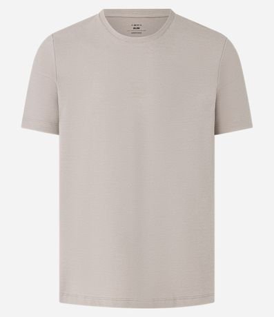Remera Slim en Algodón Acanalada 5