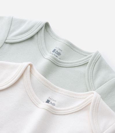 Kit 02 Bodies Infantiles en Suedine Básicos - Talle RN a 12 meses 4