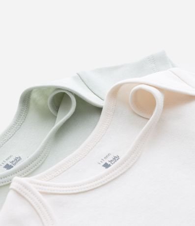 Kit 02 Bodies Infantiles en Suedine Básicos - Talle RN a 12 meses 5