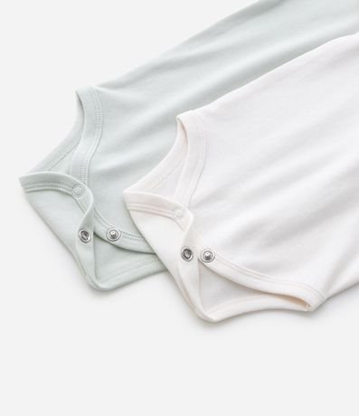 Kit 02 Bodies Infantiles en Suedine Básicos - Talle RN a 12 meses 6