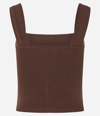 Blusa Musculosa Básica con Escote Cuadrado 5