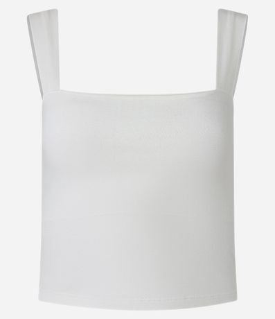 Blusa Musculosa Básica con Escote Cuadrado 4