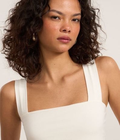 Blusa Musculosa Básica con Escote Cuadrado 3