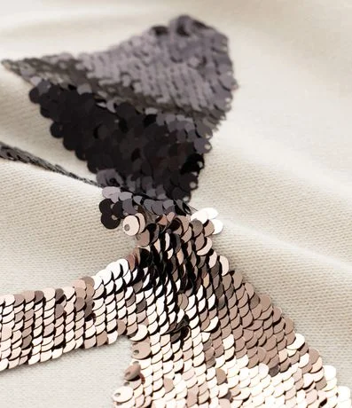 Casaco Infantil en Punto Leve con Lazo en Lentejuela – Talle 5 a 14 años 3