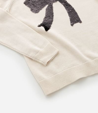 Casaco Infantil en Punto Leve con Lazo en Lentejuela – Talle 5 a 14 años 6