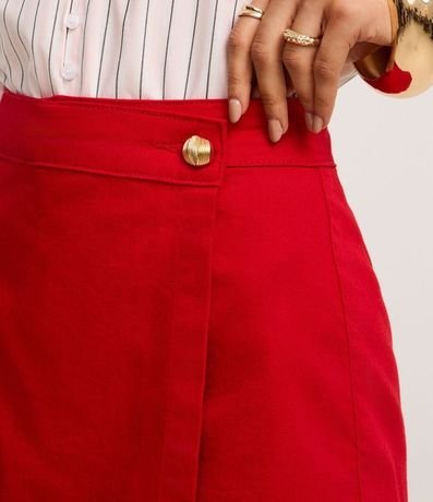 Short Pollera en Sarga con Traspase Sobre 4