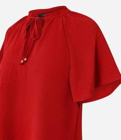 Blusa en Airflow con Lazo en el Cuello y Manga Godê 6