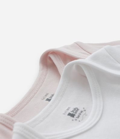 Kit 02 Bodies Infantiles en Suedine Básicos - Talle RN a 12 Meses 4