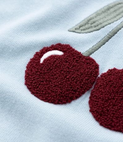 Buzo Infantil en Algodón con Estampa de Cereza - Talle 5 a 14 años 5