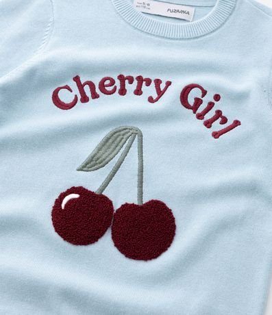 Buzo Infantil en Algodón con Estampa de Cereza - Talle 5 a 14 años 7