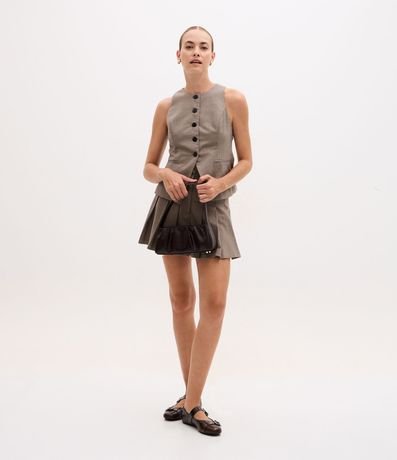 Cartera Baguette en PU con Textura Crocco 8