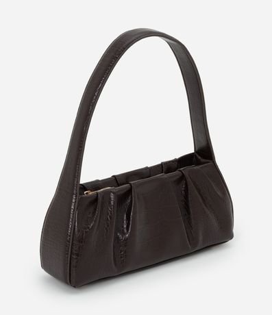 Cartera Baguette en PU con Textura Crocco 2