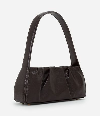 Cartera Baguette en PU con Textura Crocco 5