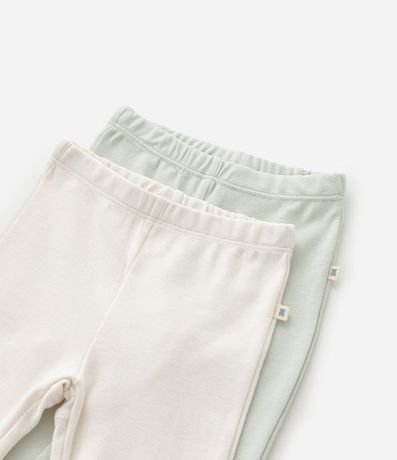 Kit 02 Pantalones Infantil con Puño Largo- Talle RN a 12 meses 5