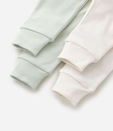 Kit 02 Pantalones Infantil con Puño Largo- Talle RN a 12 meses 6