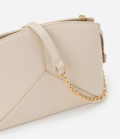 Cartera Transversal Pequeña con Asa de Cadena y Metales Light Gold 5