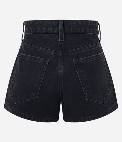 Short Slim Cintura Alta en Jeans con Brillo Lateral 7
