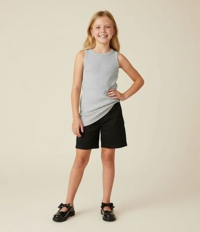 Vestido Infantil Canelado en Algodón - Talle 5 a 14 años