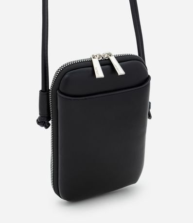 Cartera Porta Celular Pequeña con Asa y Bolsillo Delantero