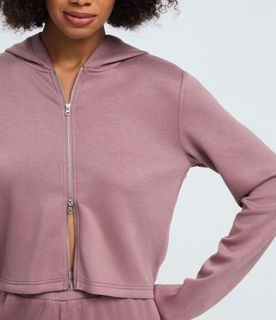 Campera en Modal con Capucha y Cierre en Cremallera 3