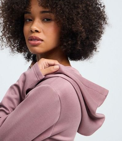 Campera en Modal con Capucha y Cierre en Cremallera 4