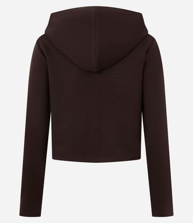 Campera en Modal con Capucha y Cierre en Cremallera 6