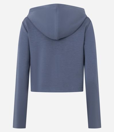 Campera en Modal con Capucha y Cierre en Cremallera 6