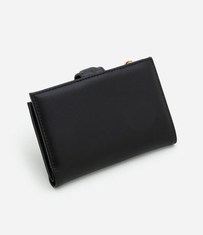 Billetera Sobre Mediana con Solapa y Cremallera Contrastante 2