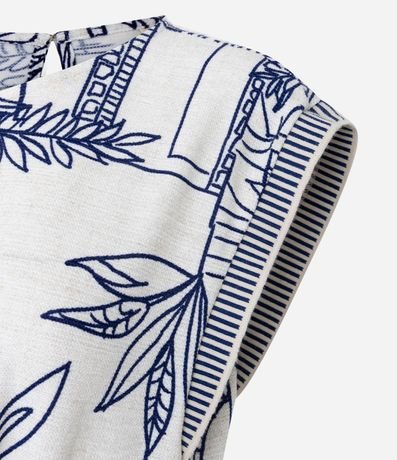 Mono Texturizado en Viscosa con Bordado Follaje 6