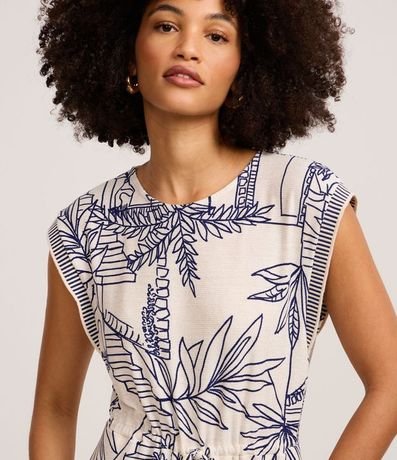 Mono Texturizado en Viscosa con Bordado Follaje 3