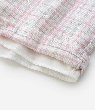 Short Pollera Infantil en Tweed con Cinturón Traspasado – Talle 5 a 14 años 6