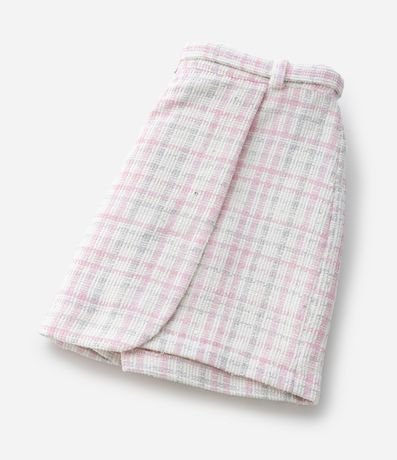 Short Pollera Infantil en Tweed con Cinturón Traspasado – Talle 5 a 14 años 7